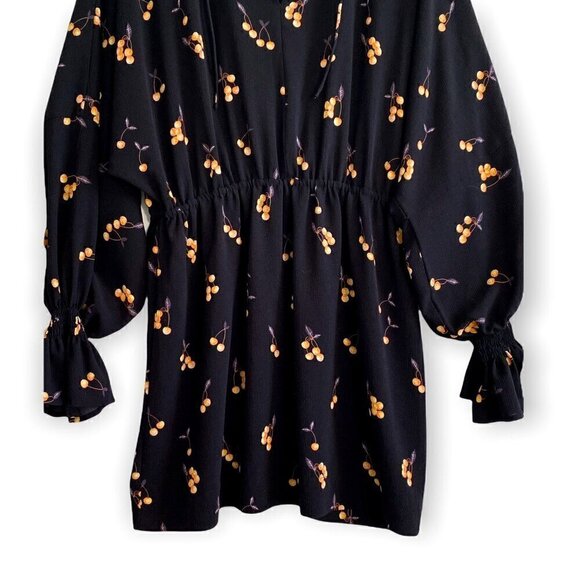 BAUM‎ UND PFERDGARTEN Ariana cherry mini dress, Size 42 EU/12US, Black - Picture 6 of 15